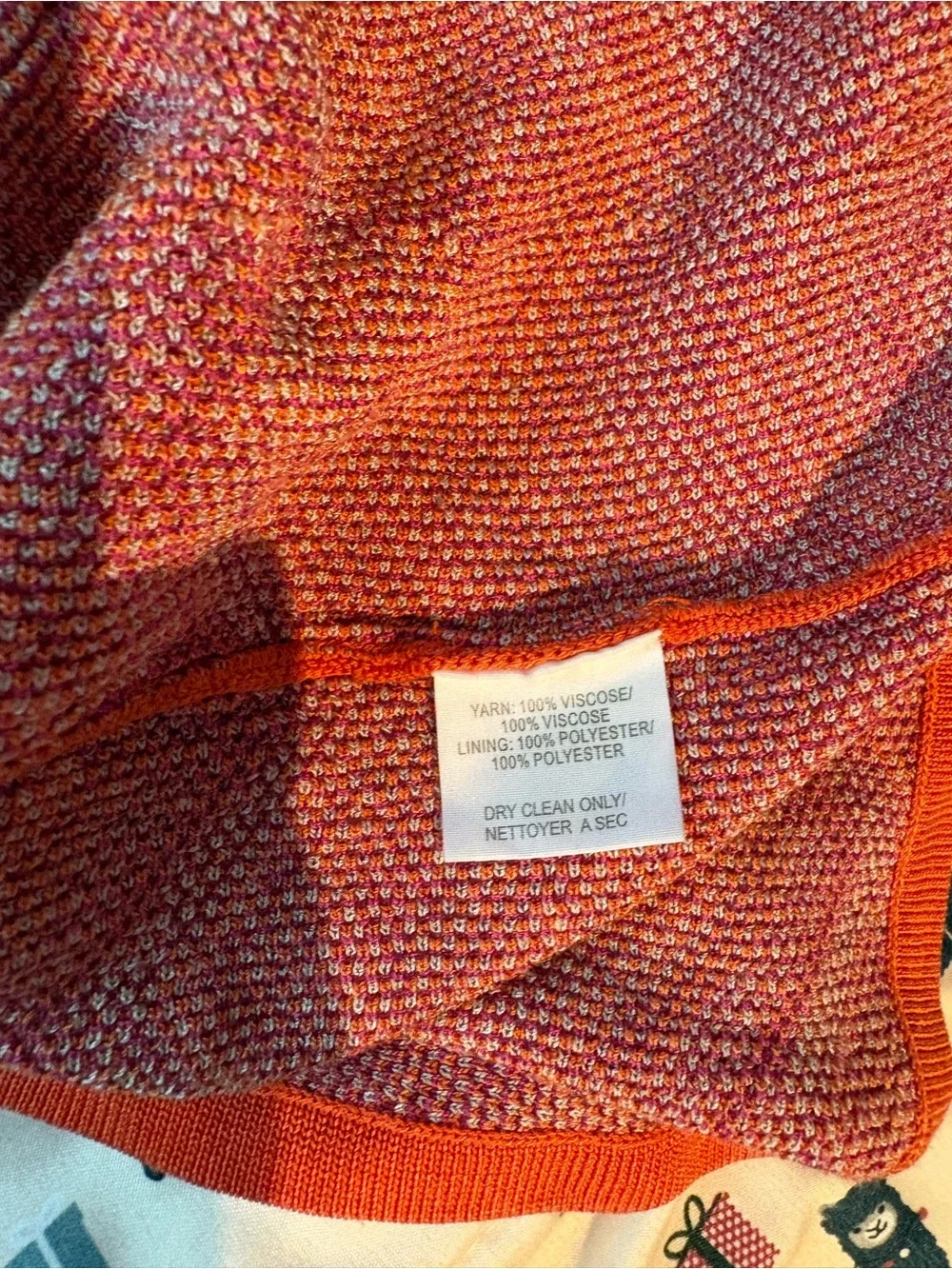 Trina Turk Chevron Knit Skater Dress in Pink and Orange